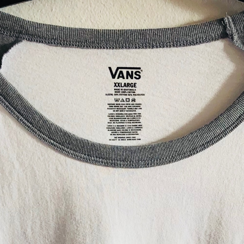 NWT Vans Off the wall gray white graphic tee XXL - Picture 7 of 7